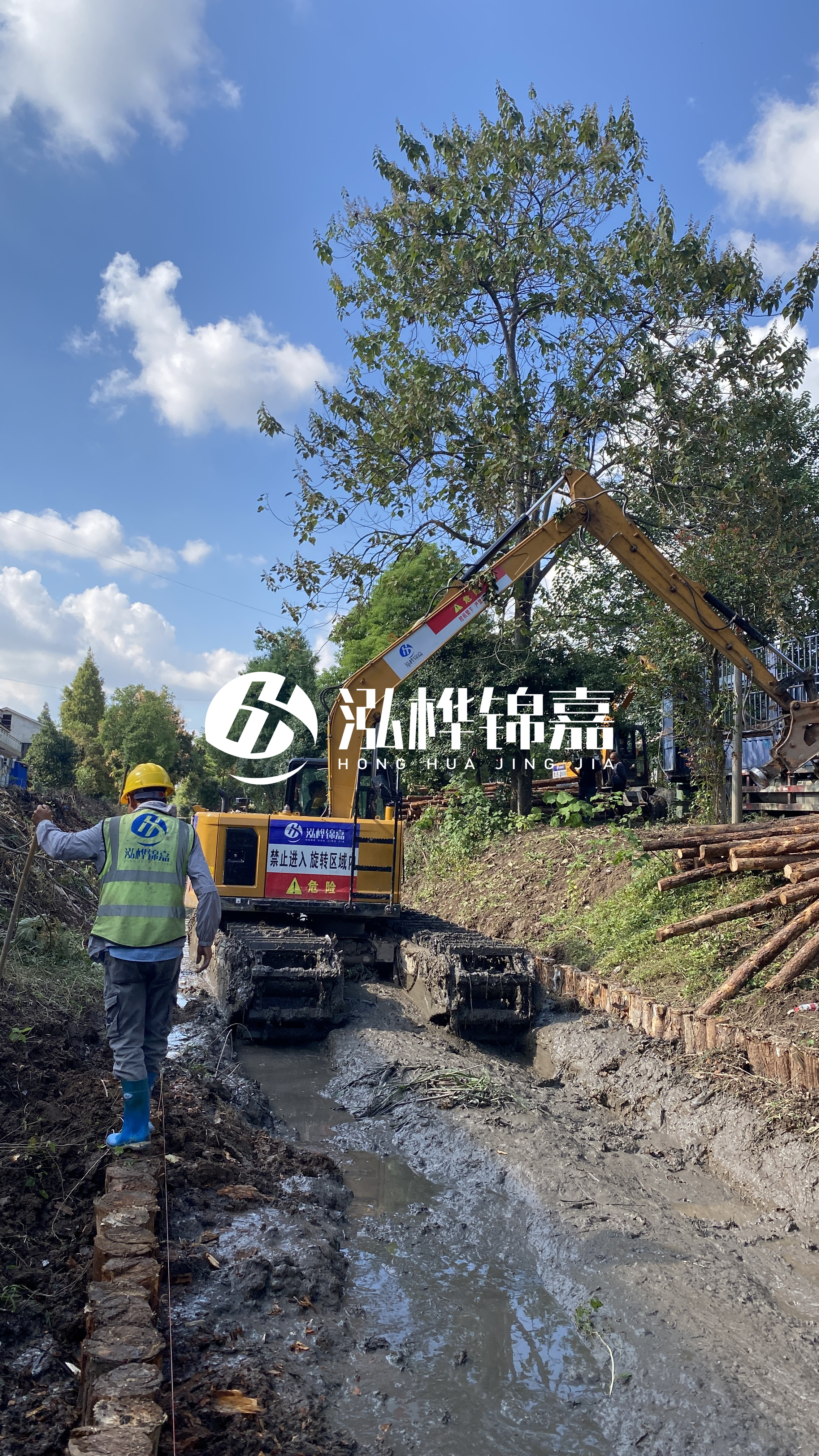 常州挖機打木樁專業施工-松木樁施工在軟土地基中的效果如何？